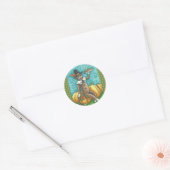 SOCK MONKEY PILGRIM THANKSGIVING STICKER SHEET RAN (Envelop)