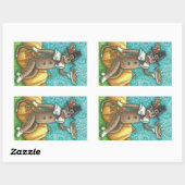 SOCK MONKEY PILGRIM THANKSGIVING STICKER SHEET Rec (Vel)