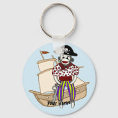 Sock Monkey Pirate Sleutelhanger (Voorkant)