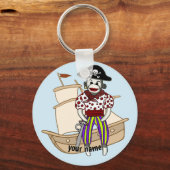 Sock Monkey Pirate Sleutelhanger (Voorkant)