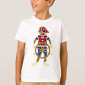 Sock Monkey Pirate T-shirt (Voorkant)