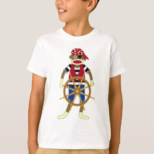 Sock Monkey Pirate T-shirt