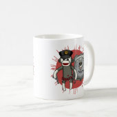 Sock Monkey Politie Koffiemok (Voorkant rechts)