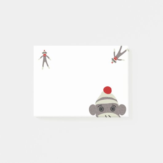 Sock Monkey Post-it® Notes (Voorkant)