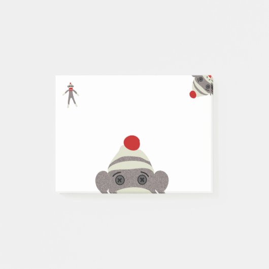 Sock Monkey Post-it® Notes (Voorkant)