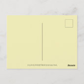 SOCK MONKEY RED BIKINI, BIJ DE BEACH CARTOON Funny Briefkaart (Achterkant)