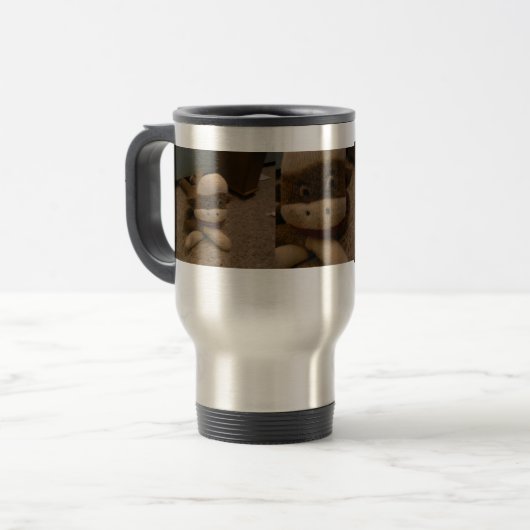 SOCK MONKEY REISBEKER (Voorkant links)