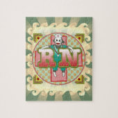 Sock Monkey RN Nurse Legpuzzel (Verticaal)