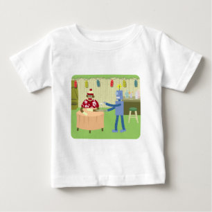 Sock Monkey Robot Waiter