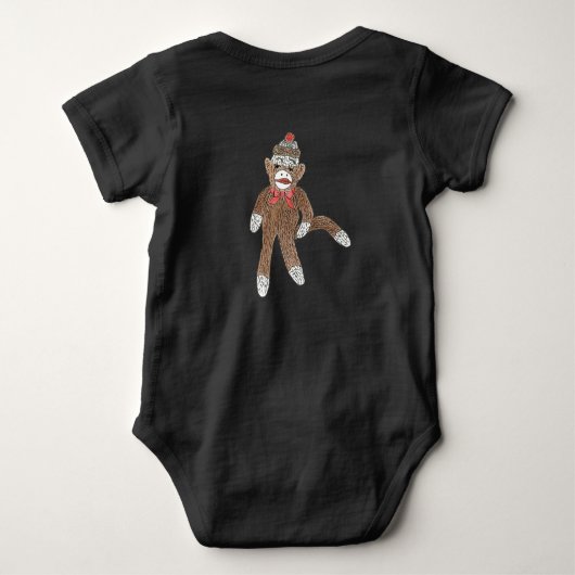 Sock Monkey Romper (Achterkant)
