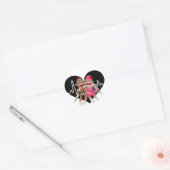 Sock Monkey Ronde Sticker (Envelop)