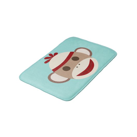 Sock Monkey Rug / Bath Mat (Gekanteld)