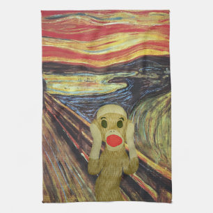 Sock Monkey-scherm Theedoek
