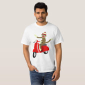 Sock Monkey Scooter T-shirt (Voorkant volledig)