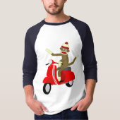 Sock Monkey Scooter T-shirt (Voorkant)