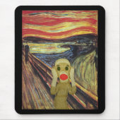 Sock Monkey Scream mousepad Muismat (Voorkant)