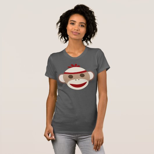 Sock Monkey-Shirt voor vrouwen T-shirt (Voorkant volledig)