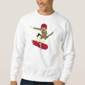 Sock Monkey Skateboarder Trui (Voorkant)