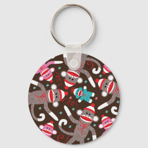 Sock Monkey Sleutelhanger