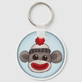 Sock Monkey Sleutelhanger (Voorkant)