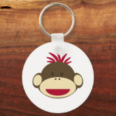 Sock Monkey-Sleutelhanger Sleutelhanger (Voorkant)