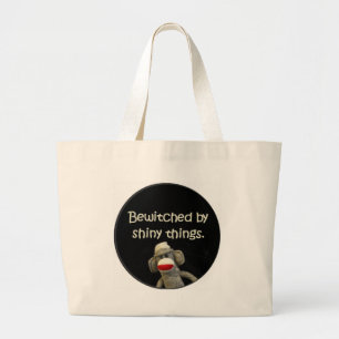 Sock Monkey Slurs Grote Tote Bag