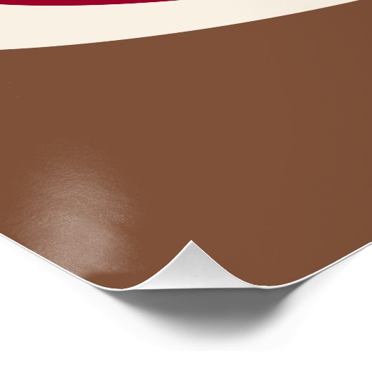 Sock Monkey Smile(Boy)Glanzend Poster (Hoek)