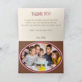 Sock Monkey Smile(jongen) Bedankkaart (Binnen)