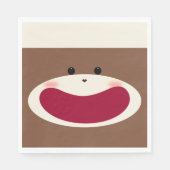 Sock Monkey Smile(jongen) Servet (Voorkant)