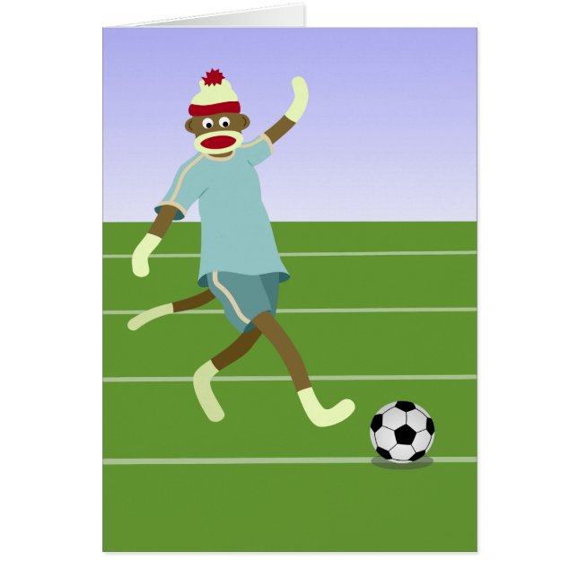 Sock Monkey Soccer Player (Voorkant)