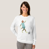 Sock Monkey Soccer Player T-shirt (Voorkant volledig)