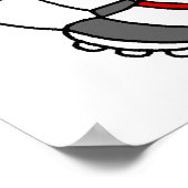 Sock Monkey Soccer T shirten en cadeaus Poster (Hoek)