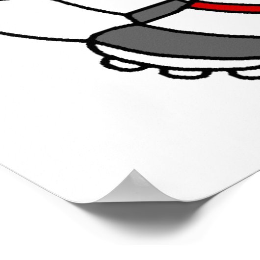 Sock Monkey Soccer T shirten en cadeaus Poster (Hoek)