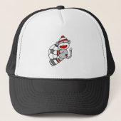 Sock Monkey Soccer Trucker Pet (Voorkant)