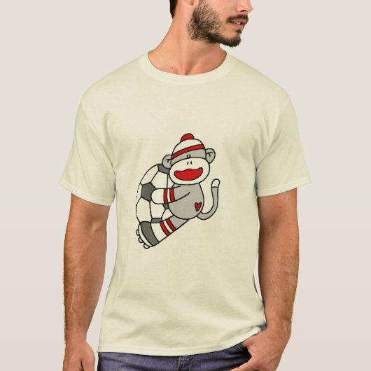 Sock Monkey Soccer Tshirts en Gifts (Voorkant)