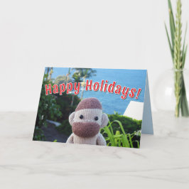 Sock Monkey - Socky Kerst Kaarten