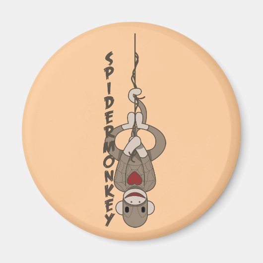Sock Monkey Spider Monkey Magnet Locker (Voorkant)