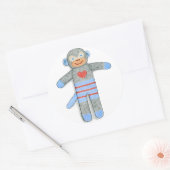Sock Monkey Sticker (Envelop)