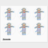 Sock Monkey Sticker (Vel)