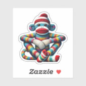 Sock Monkey Sticker (Vel)