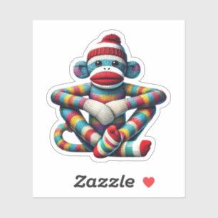 Sock Monkey Sticker