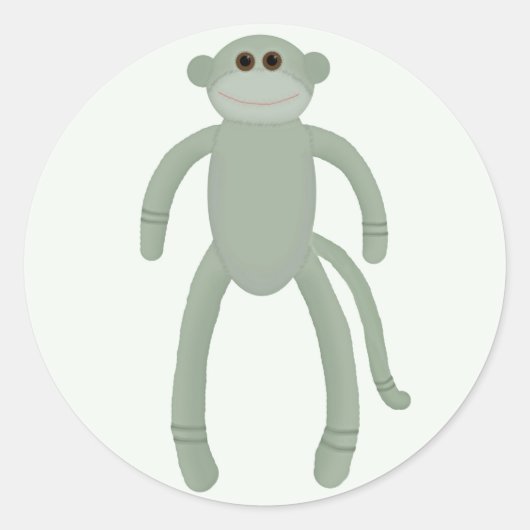 Sock Monkey Stickers (Voorkant)