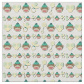 Sock Monkey Stof (Close Up)