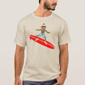 Sock Monkey Surfer T-shirt (Voorkant)