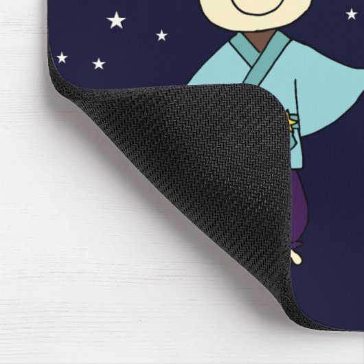 Sock Monkey Tanabata Mousepad Muismat (Hoek)