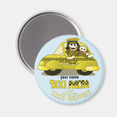 Sock Monkey Taxi mama Magneet (Voorkant / Achterkant)