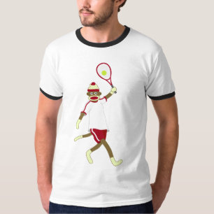 Sock Monkey Tennis T-shirt