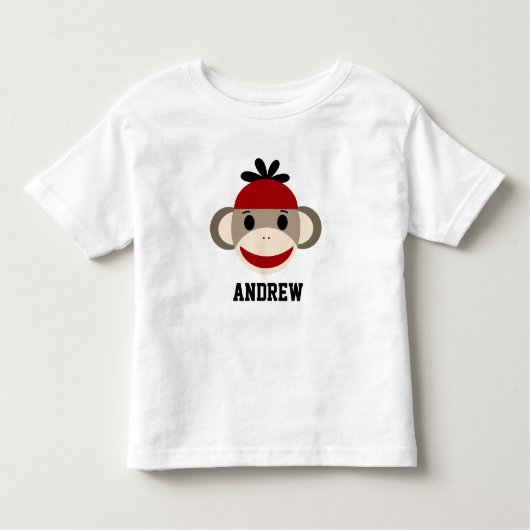 Sock Monkey Toddler Shirt (Voorkant)