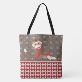 Sock Monkey Tote Bag