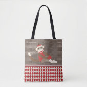 Sock Monkey Tote Bag (Voorkant)